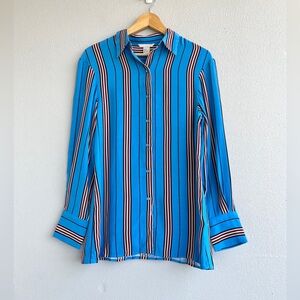 H&M Blue Striped Button Down Shirt